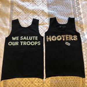 Hooters uniforms, great for Halloween costumes!